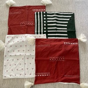 Woven Nook 18” Pillow Covers Holiday 4-pack